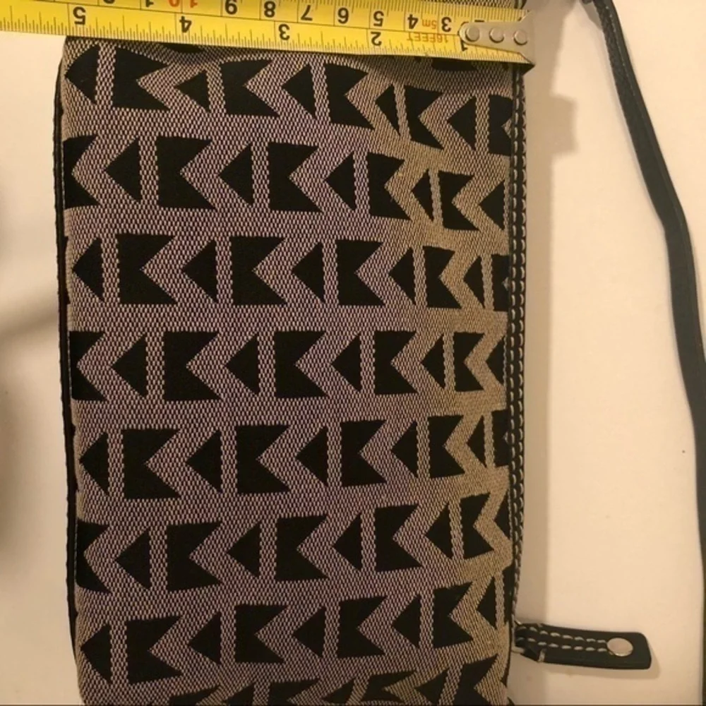 Michael Kors canvas leather mini bag baguette
